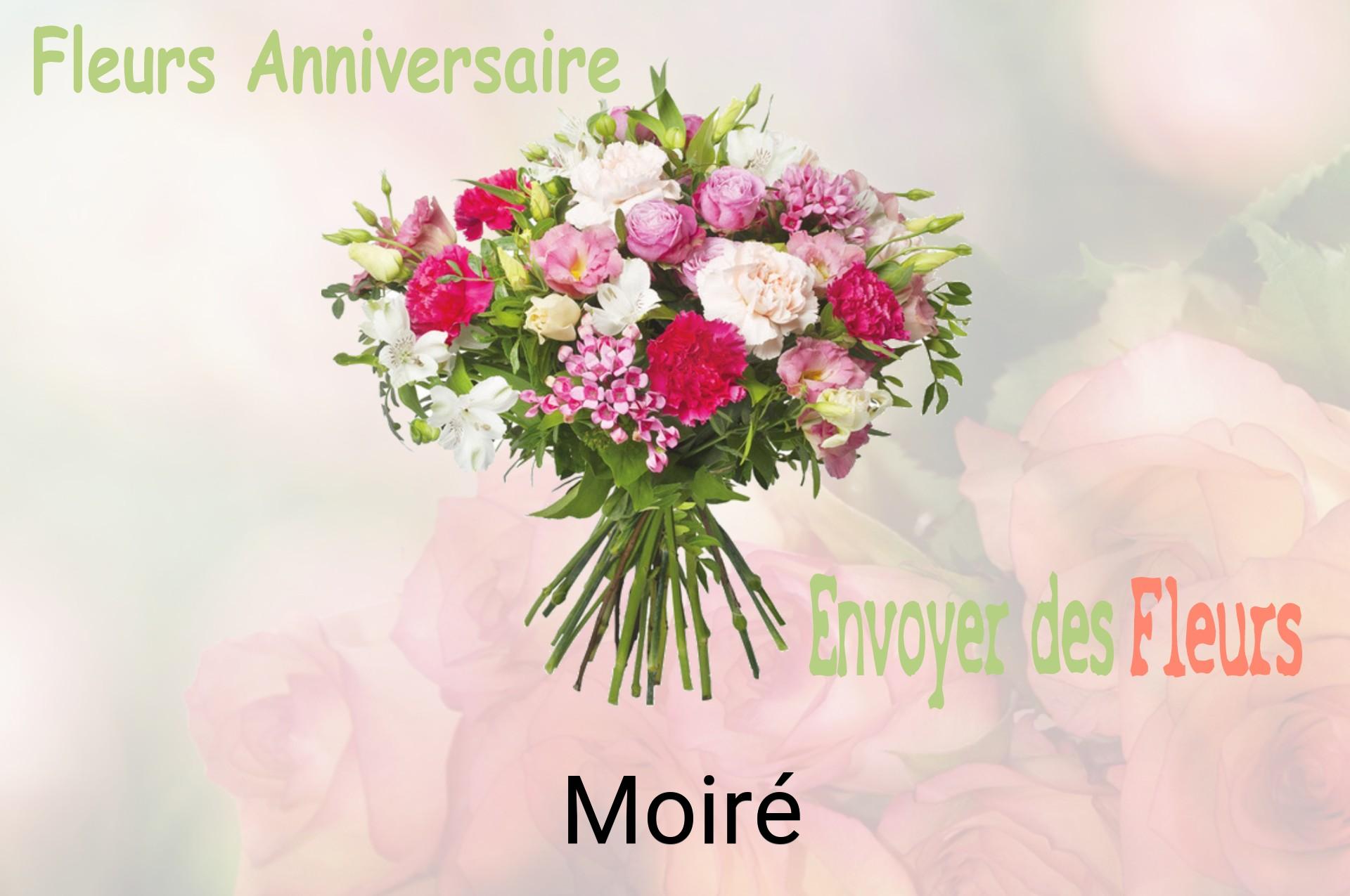 Bouquet de fleurs d’anniversaire livré à Moiré